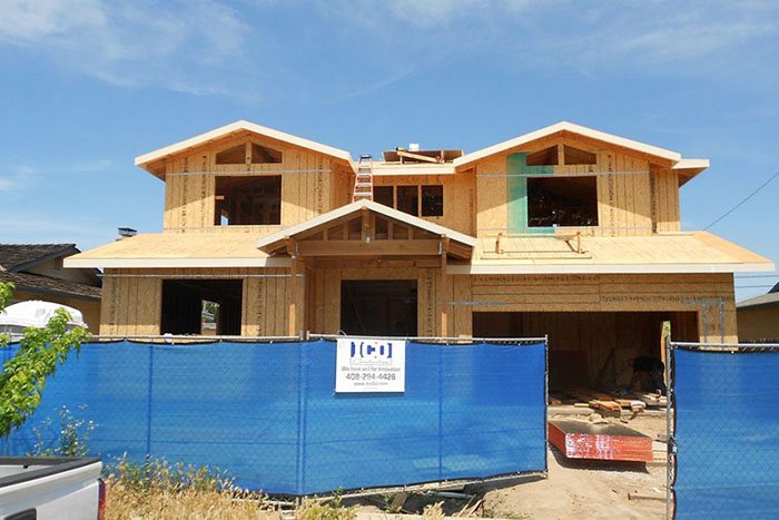 Second story addition under framing