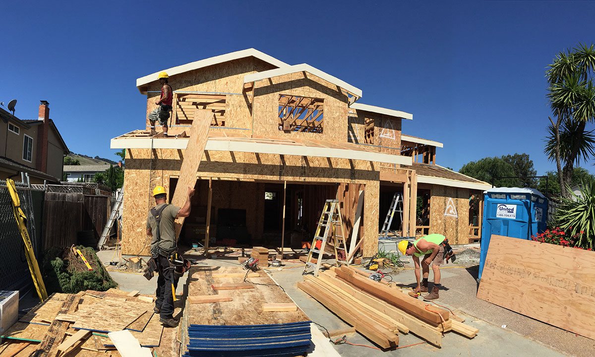 New construction home under framing by Ico Construction